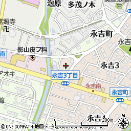 愛知県西尾市永吉3丁目108周辺の地図