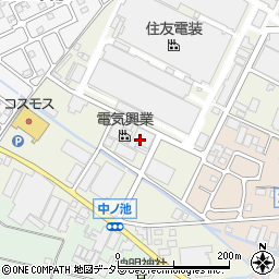 株式会社奥岡技研　本社周辺の地図