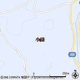 岡山県赤磐市小鎌周辺の地図