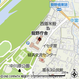 兵庫県龍野庁舎兵庫県西播磨県民局龍野土木事務所　道路保全課周辺の地図