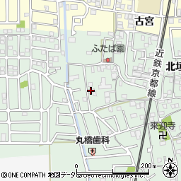 京都府城陽市久世北垣内113-11周辺の地図