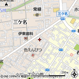 静岡県焼津市三ケ名1060-18周辺の地図