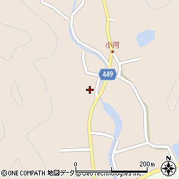 兵庫県相生市矢野町小河209周辺の地図
