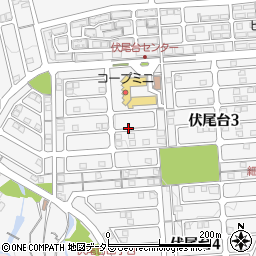 大阪府池田市伏尾台周辺の地図