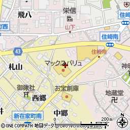愛知県西尾市新在家町蓮台周辺の地図