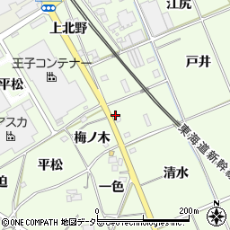 愛知県額田郡幸田町六栗下北野24周辺の地図