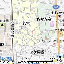 愛知県知多郡武豊町若宮145周辺の地図