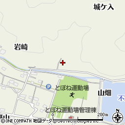 愛知県幸田町（額田郡）荻（城ケ入）周辺の地図