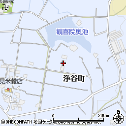 兵庫県小野市浄谷町2318周辺の地図