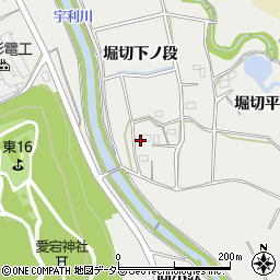 愛知県新城市富岡堀切下ノ段周辺の地図