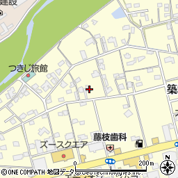 静岡県藤枝市築地455周辺の地図
