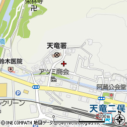 静岡県浜松市天竜区二俣町阿蔵8周辺の地図