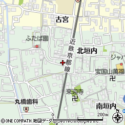 京都府城陽市久世北垣内86周辺の地図