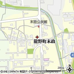 兵庫県たつの市龍野町末政77周辺の地図