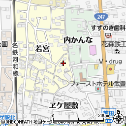 愛知県知多郡武豊町若宮161周辺の地図