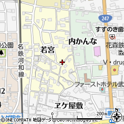 愛知県知多郡武豊町若宮140周辺の地図