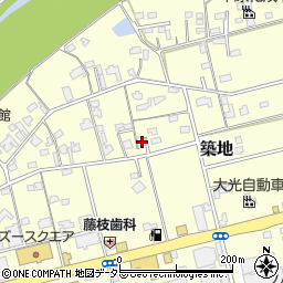 静岡県藤枝市築地175-2周辺の地図