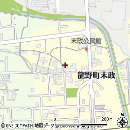 兵庫県たつの市龍野町末政58周辺の地図