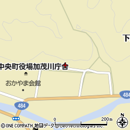 岡山県加賀郡吉備中央町下加茂1157周辺の地図