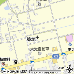 静岡県藤枝市築地436周辺の地図
