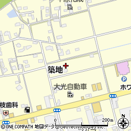 静岡県藤枝市築地436周辺の地図