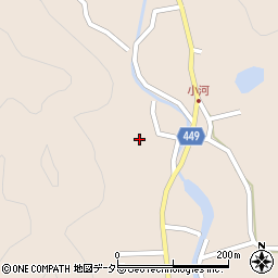 兵庫県相生市矢野町小河296周辺の地図