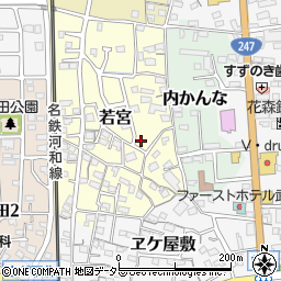 愛知県知多郡武豊町若宮119周辺の地図