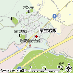 大阪府茨木市粟生岩阪422周辺の地図