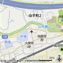大阪府高槻市山手町周辺の地図