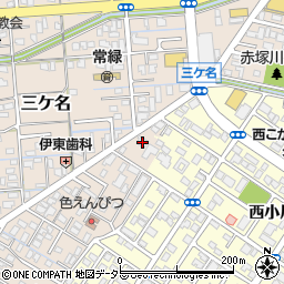 静岡県焼津市三ケ名1087-1周辺の地図