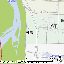 京都府城陽市久世（外島）周辺の地図