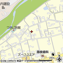 静岡県藤枝市築地150周辺の地図