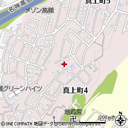大阪府高槻市真上町周辺の地図