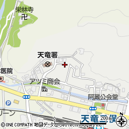 静岡県浜松市天竜区二俣町阿蔵43周辺の地図