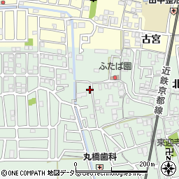 京都府城陽市久世北垣内118周辺の地図