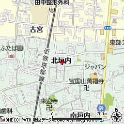 京都府城陽市久世北垣内97周辺の地図