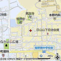 兵庫県たつの市龍野町日山周辺の地図