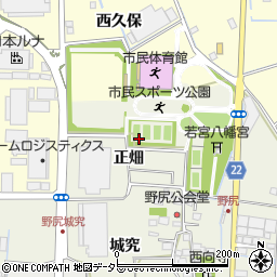 京都府八幡市野尻正畑周辺の地図