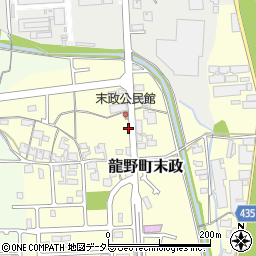 兵庫県たつの市龍野町末政78周辺の地図