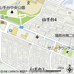 茨木山手台郵便局周辺の地図