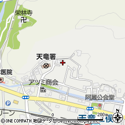 静岡県浜松市天竜区二俣町阿蔵44周辺の地図