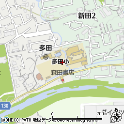 兵庫県川西市多田院1丁目4周辺の地図