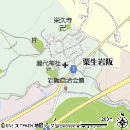 大阪府茨木市粟生岩阪512周辺の地図