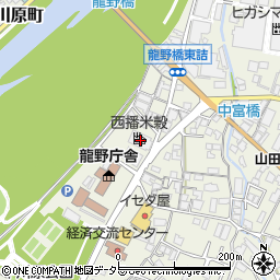 西播米穀株式会社　龍野精米工場周辺の地図