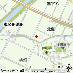 愛知県西尾市室町北裏9周辺の地図