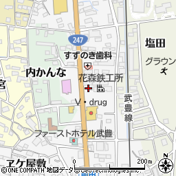 愛知県知多郡武豊町口田30周辺の地図