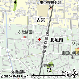 京都府城陽市久世北垣内78周辺の地図
