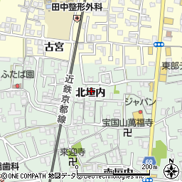 京都府城陽市久世北垣内96-8周辺の地図