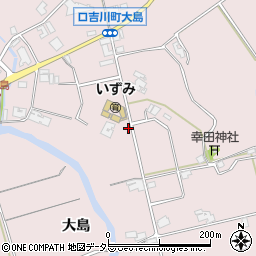 兵庫県三木市口吉川町大島周辺の地図