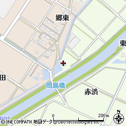 愛知県西尾市駒場町公田池田418-1周辺の地図